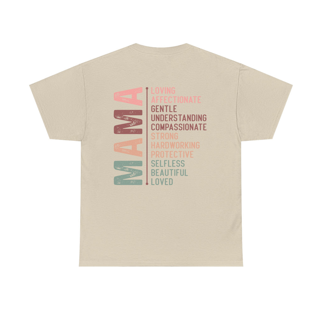 Mama Affirmation Tee - Strong, Beautiful, Loved - Unisex Heavy Cotton T-Shirt
