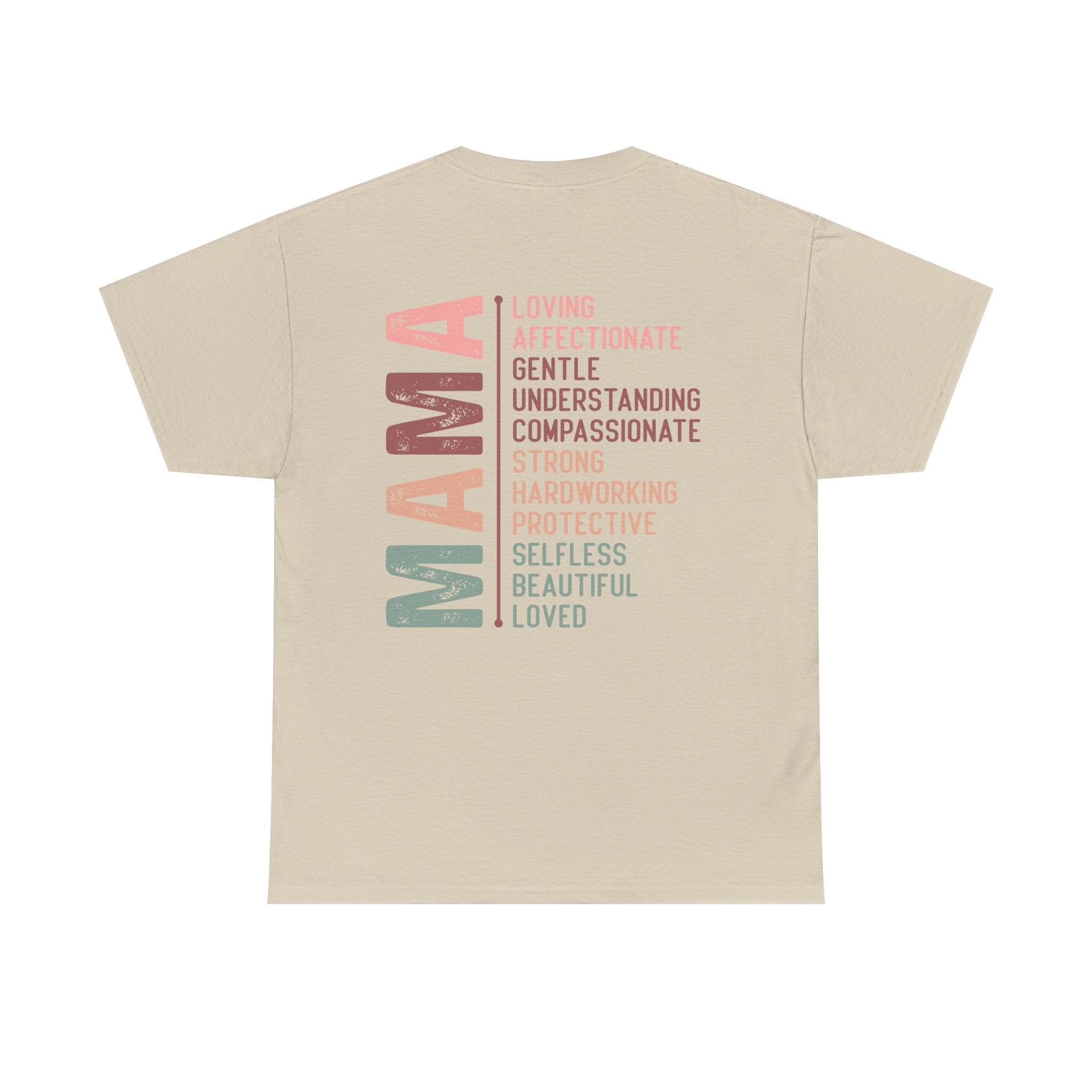 Mama Affirmation Tee - Strong, Beautiful, Loved - Unisex Heavy Cotton T-Shirt