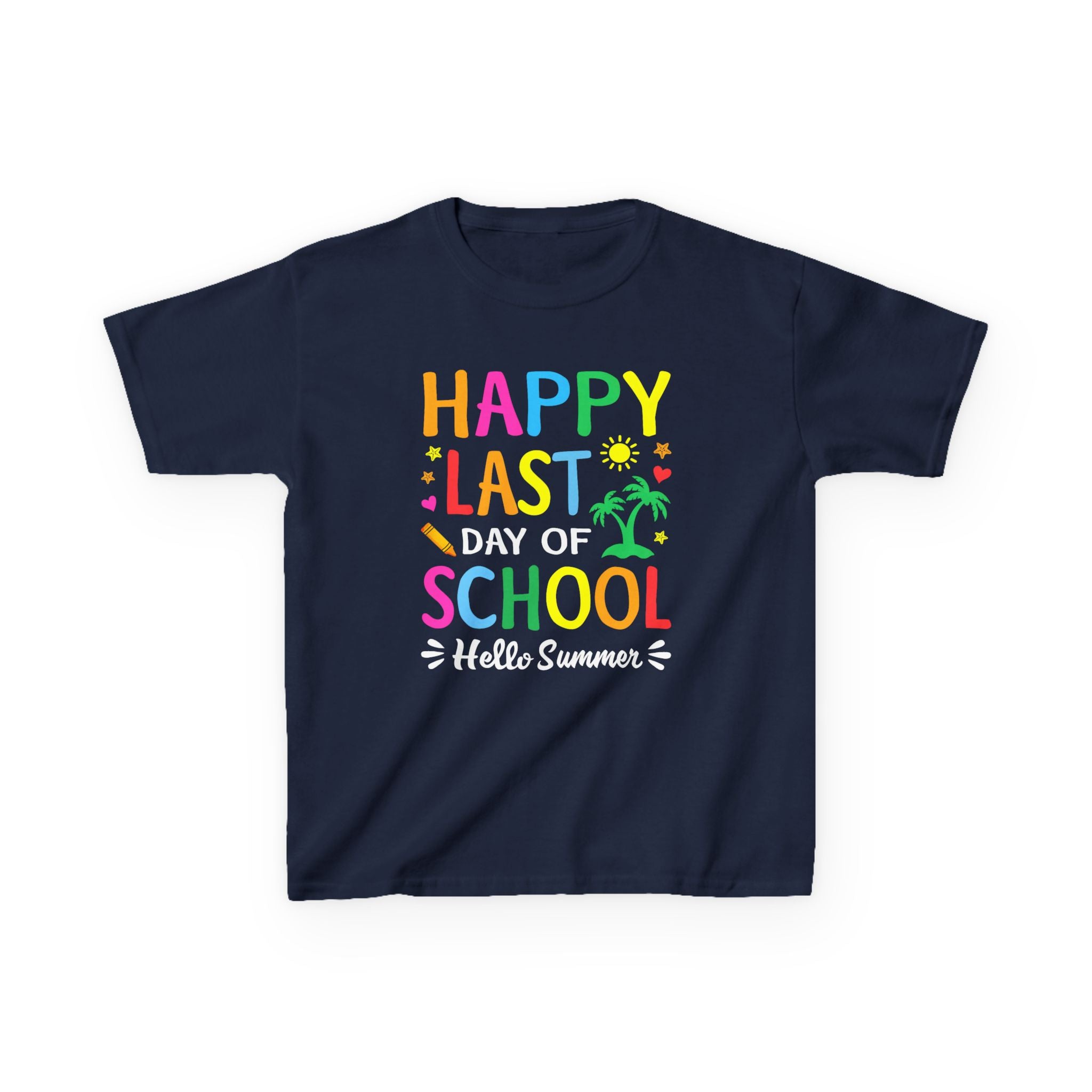 Kids Last Day of School Tee - Happy Summer Design