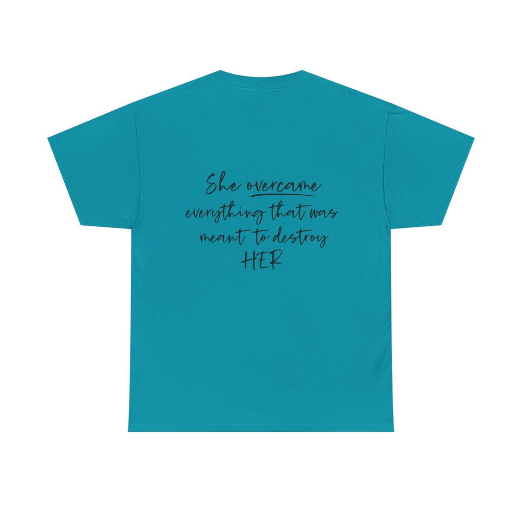 Empowering Tee - 'Powerful' & 'She Overcame' Inspirational Shirt
