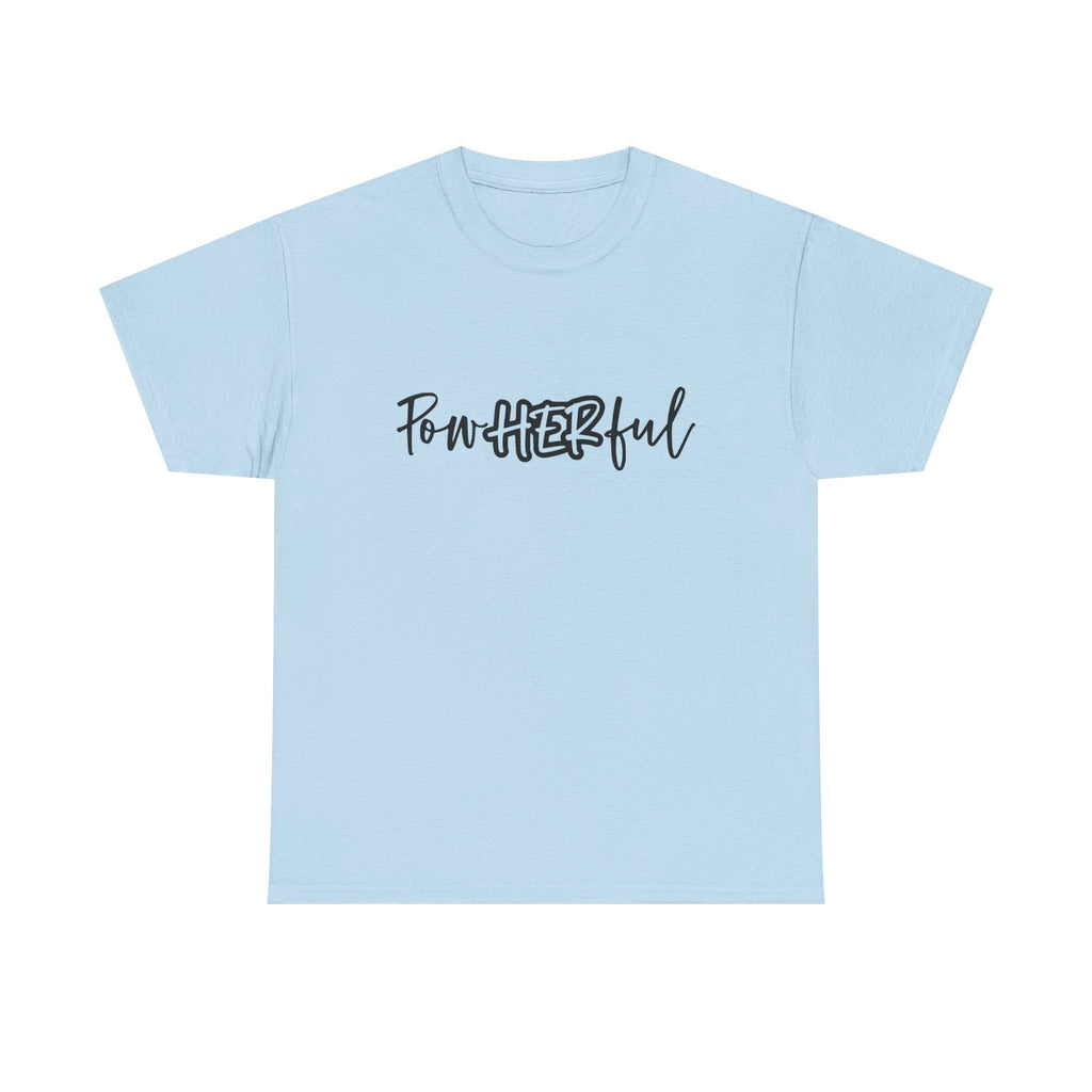 Empowering Tee - 'Powerful' & 'She Overcame' Inspirational Shirt