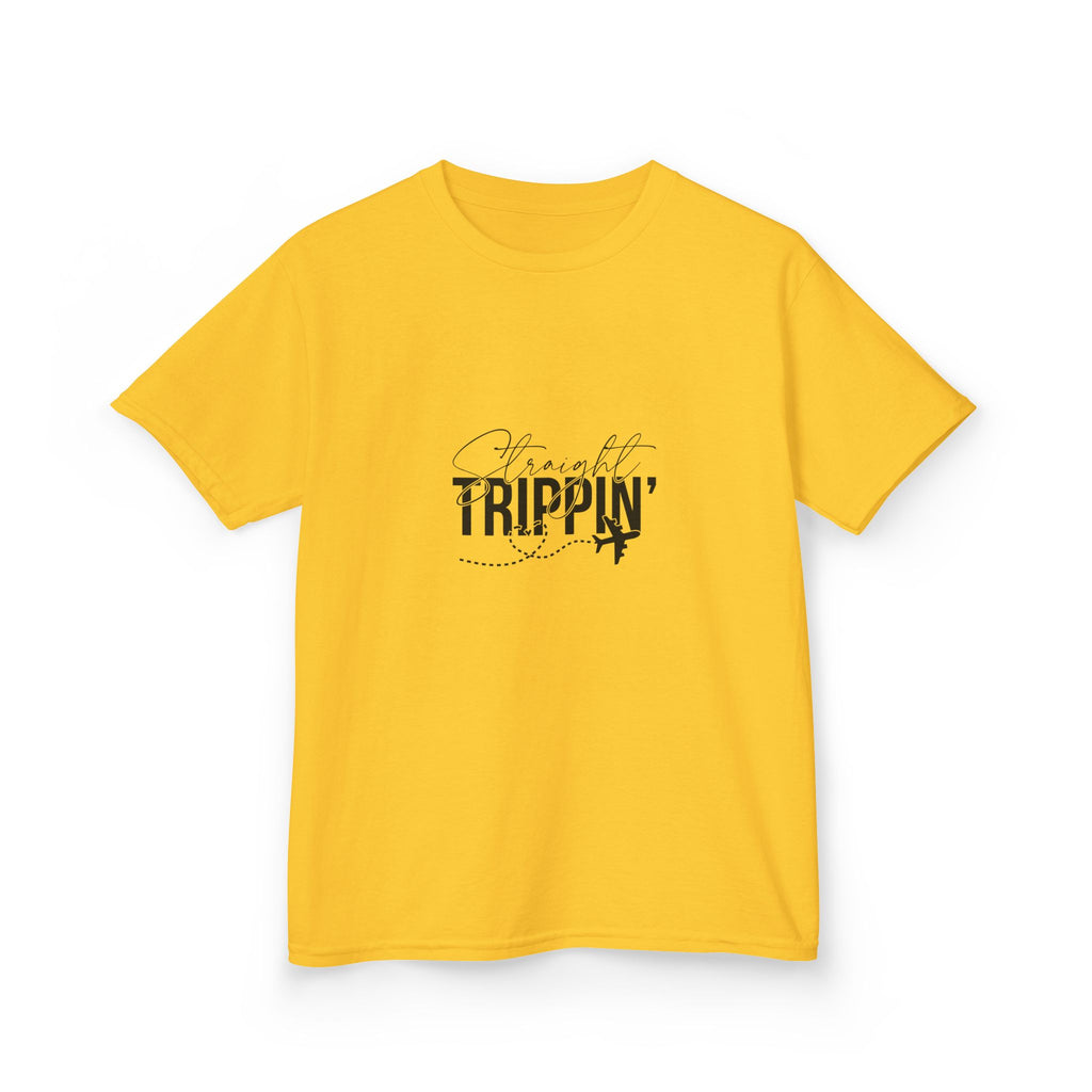 Kids Trippin' Heavy Cotton Tee - Fun & Stylish T-Shirt for Young Adventurers