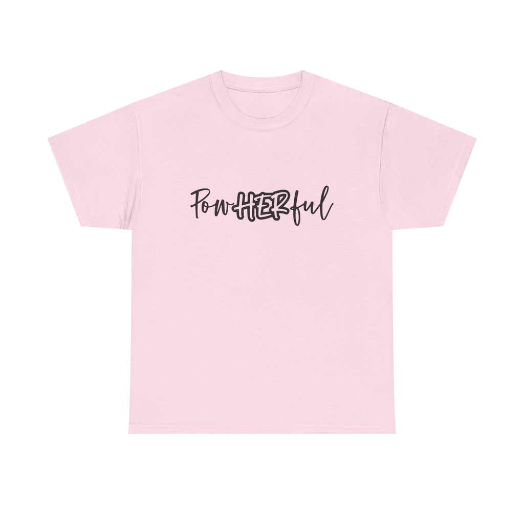 Empowering Tee - 'Powerful' & 'She Overcame' Inspirational Shirt