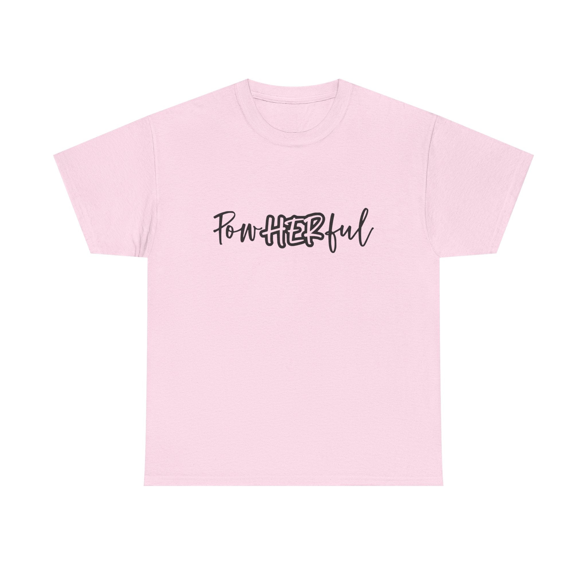 Empowering Tee - 'Powerful' & 'She Overcame' Inspirational Shirt