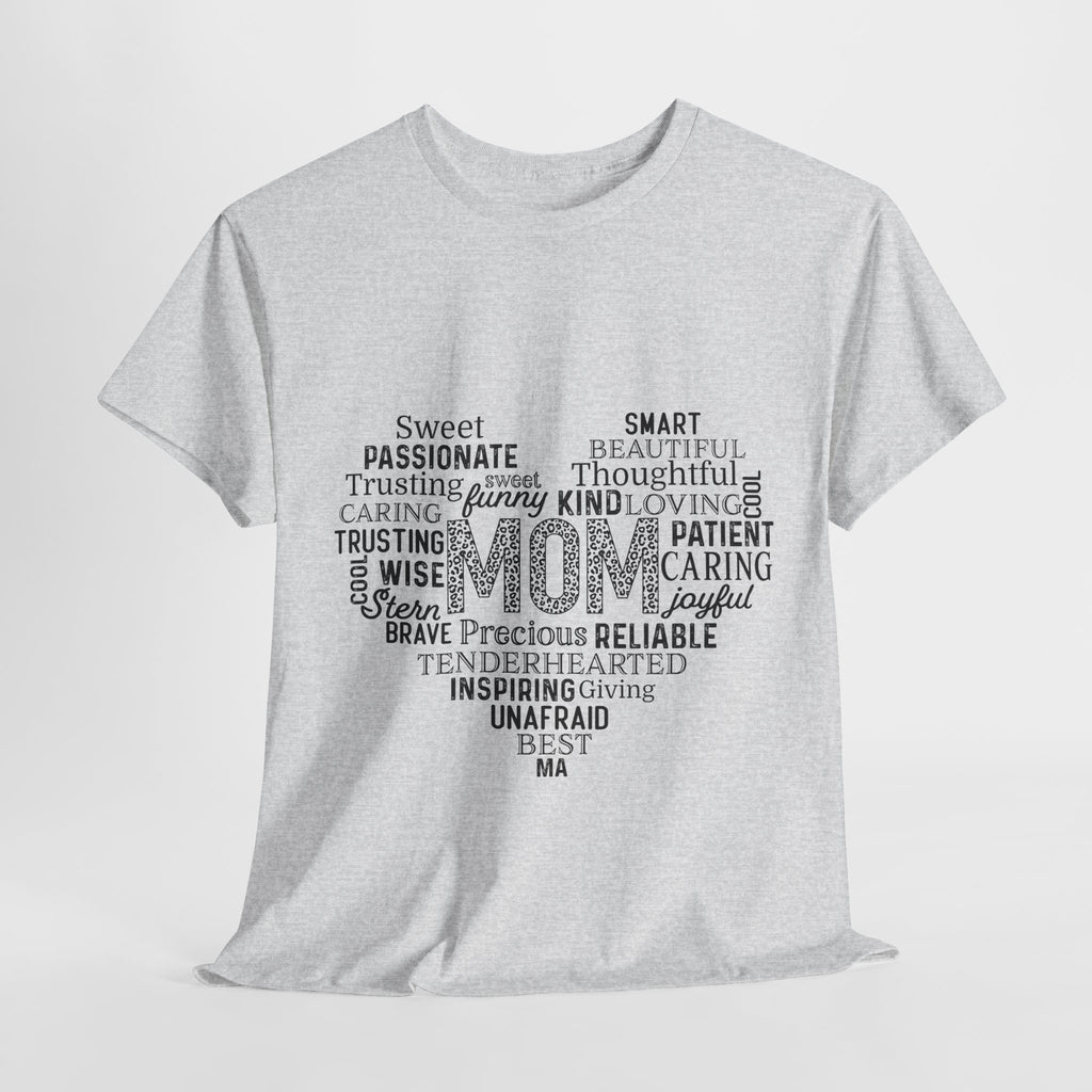 Mom Word Cloud Tee - Perfect Gift for Mother's Day & Birthdays