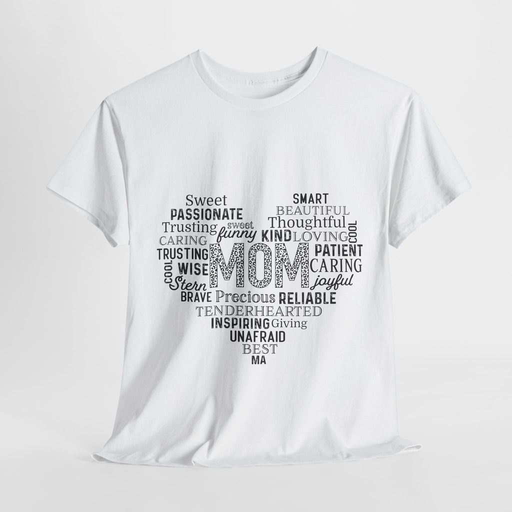 Mom Word Cloud Tee - Perfect Gift for Mother's Day & Birthdays