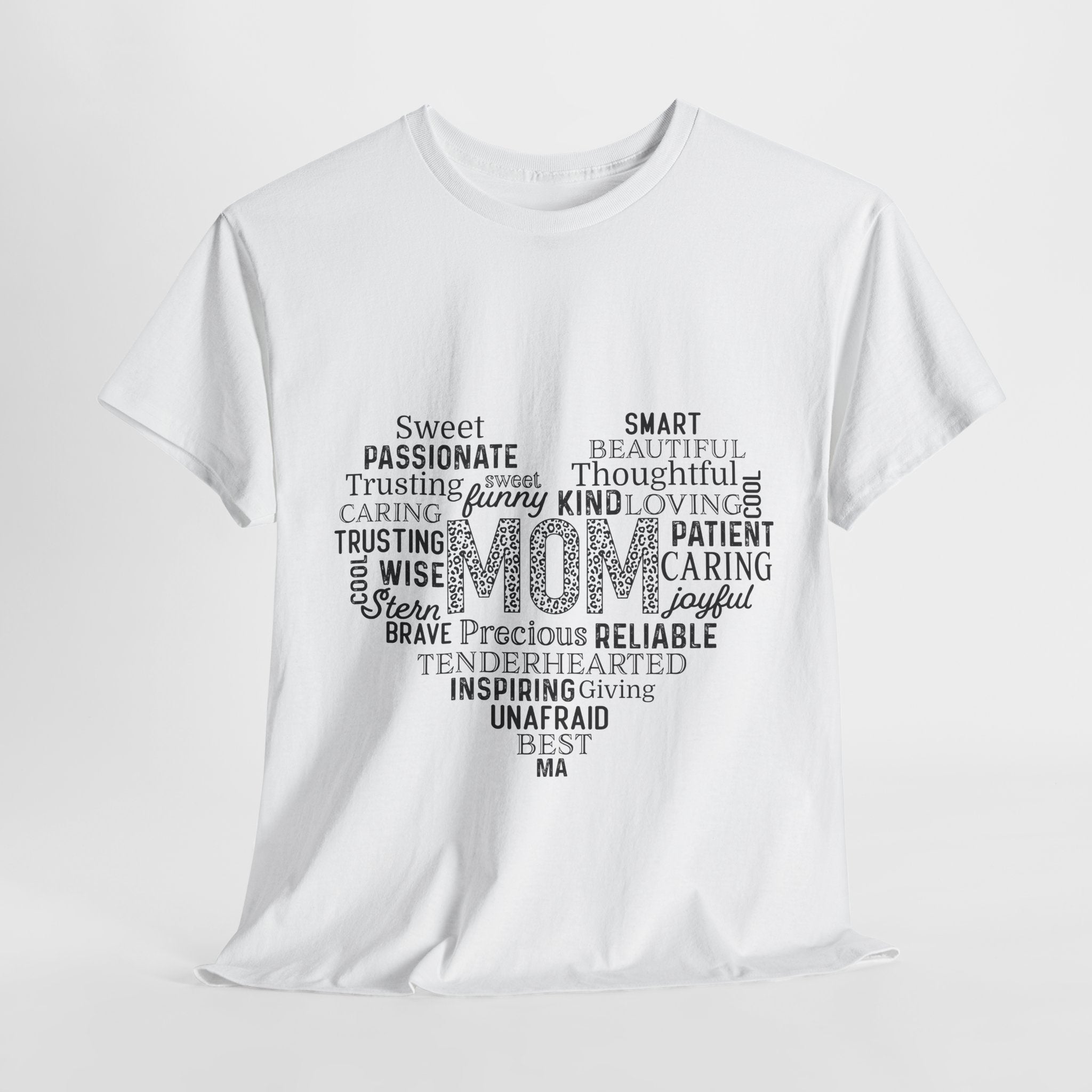 Mom Word Cloud Tee - Perfect Gift for Mother's Day & Birthdays