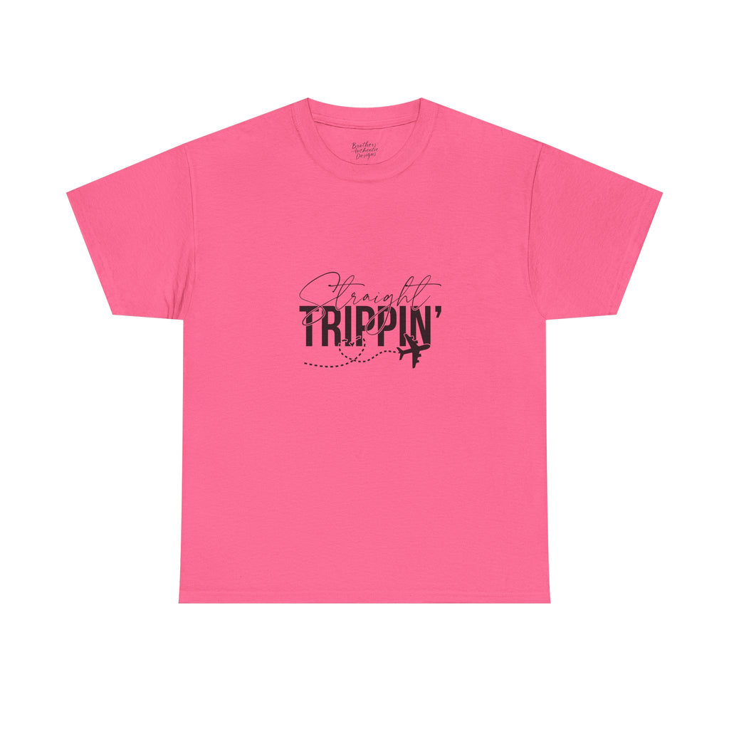 'Straight Trippin' Graphic T-Shirt for Travel Lovers