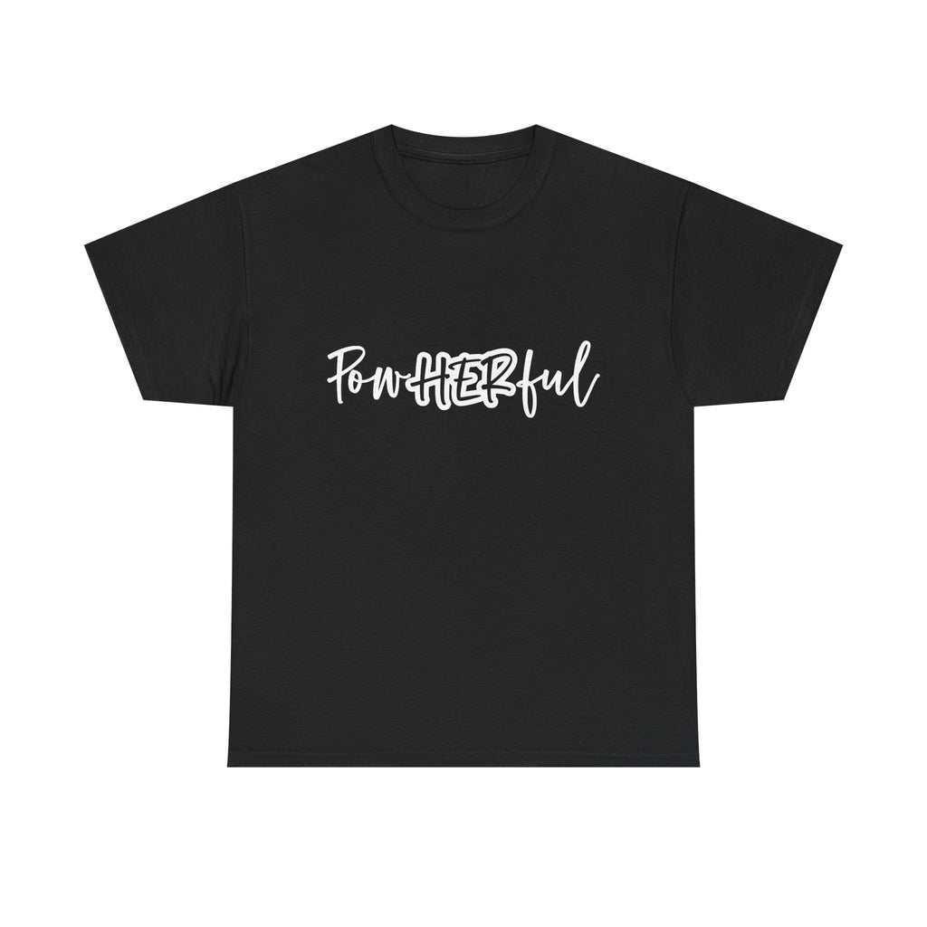 Empowering Tee - 'Powerful' & 'She Overcame' Inspirational Shirt